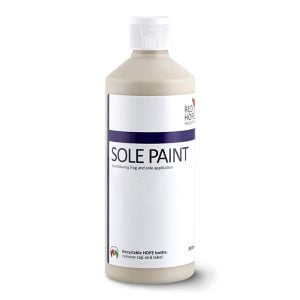 Sole Paint suppresses microbial invasion on the underside of a horse’s foot.